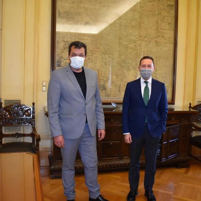 Συνάντηση του Δημάρχου Φυλής    Χρήστου Παππού με τον Διοικητή της Τραπέζης Ελλάδος Γιάννη Στουρνάρα