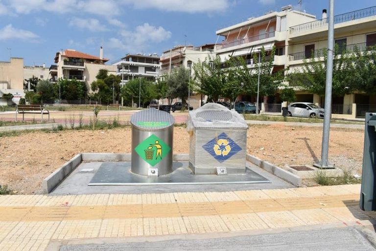 14 νέους διπλούς βυθιζόμενους κάδους στο Ζεφύρι τοποθέτησε ο Δήμος Φυλής