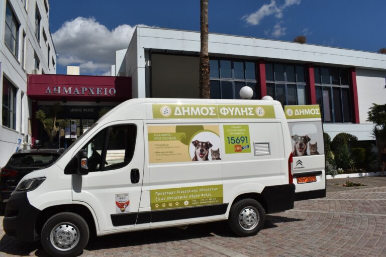 Δήμος Φυλής – Συνεργείο περισυλλογής αδέσποτων όλο το 24ωρο