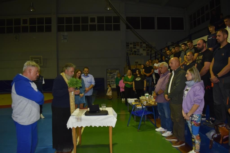 Δεσμεύσεις και ευχές στον Αγιασμό του Αθλητικού Συλλόγου Πάλης ΛΕΩΝΤΙΔΕΣ