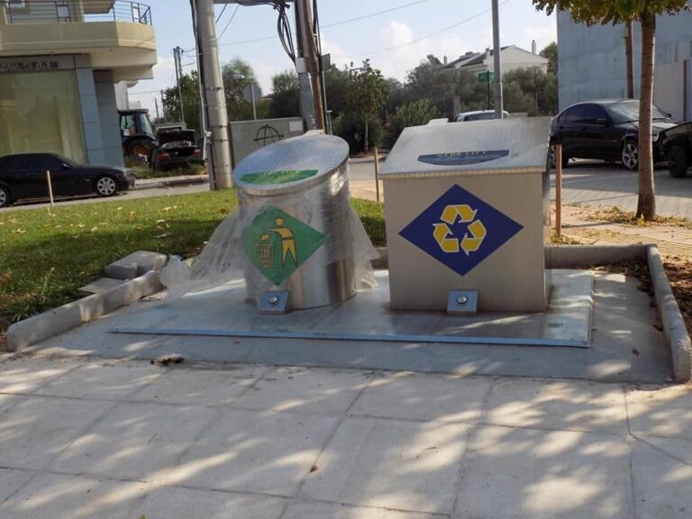 17 νέους διπλούς βυθιζόμενους κάδους σε τρεις συνοικίες των Άνω Λιοσίων τοποθέτησε ο Δήμος Φυλής