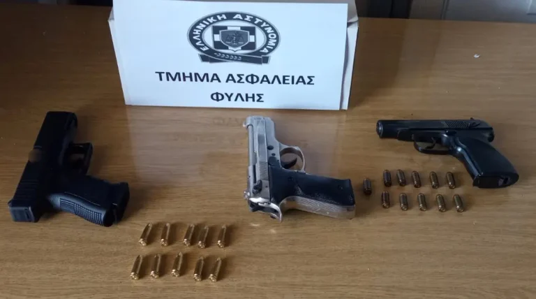 Άνω Λιόσια – Χειροπέδες σε 3 άντρες για όπλα που έκρυβαν στο σπίτι τους