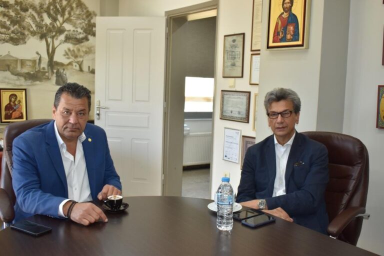 Συνάντηση του Δημάρχου Φυλής Χρήστου Παππού με τον υποψήφιο Ευρωβουλευτή της ΝΔ Μιχάλη Αγγελόπουλο