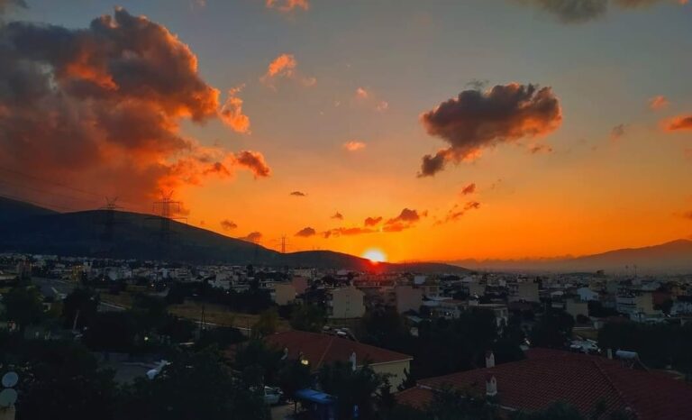Ηλιοφάνεια και διάσπαρτες νεφώσεις σήμερα Παρασκευή 23/08 – Πρόγνωση Άνω Λιοσίων, Φυλής & Ν.Αττικής