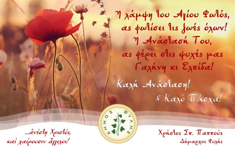 Μήνυμα για την Ανάσταση από τον Δήμαρχο Χρήστο Παππού