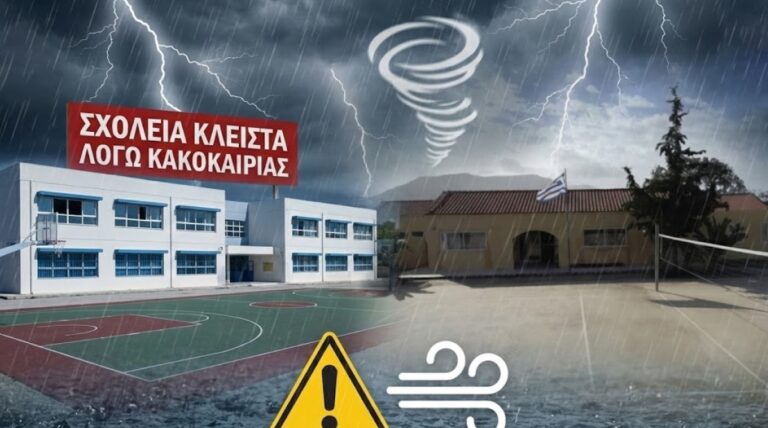 Έκτακτη ανακοίνωση – Κλειστά αύριο Παρασκευή 5/12 Νηπιαγωγεία, Δημοτικά, Γυμνάσια και Λύκεια στον Δήμο Φυλής